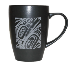 Matte Black Ceramic Mugs